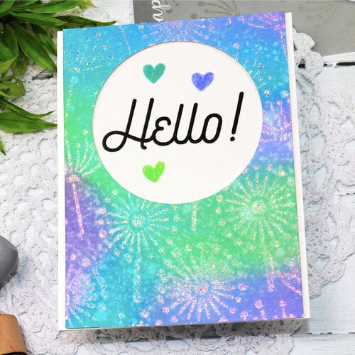 Scrapbook.com - Stencils - Dandelion - 6x8