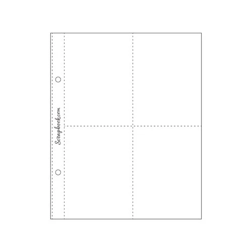 Scrapbook.com - 6x8 Page Protectors - Four 3x4 - 10 Pack