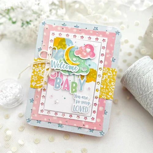 Papertrey Ink - Metal Dies - Border Bling - Skinny Star Frames 2 Papertrey Ink - Metal Dies - Border Bling - Skinny Star Frames