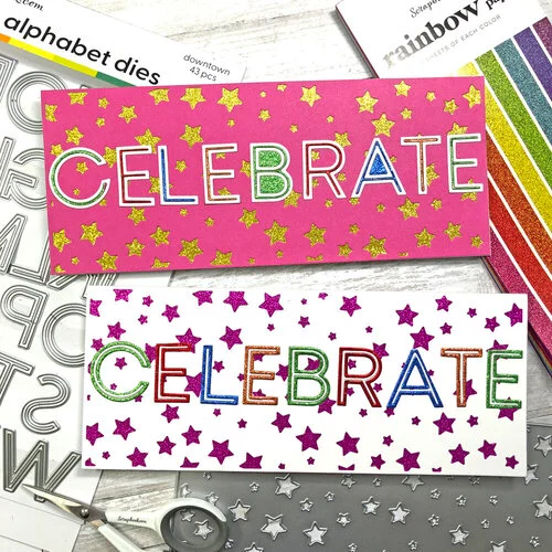Scrapbook.com - Rainbow - Glitter Paper Pad - A2 - 4.25 x 5.5 - 40 Sheets 6 Scrapbook.com - Rainbow - Glitter Paper Pad - A2 - 4.25 x 5.5 - 40 Sheets