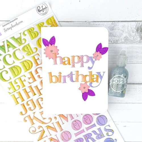 Scrapbook.com - Pops of Color - Glitter - Silver - 1oz