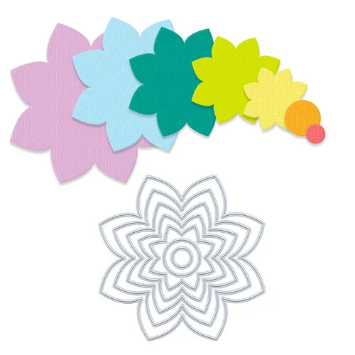 Scrapbook.com - Decorative Die Set - Nested Spring Flowers 1 Scrapbook.com - Decorative Die Set - Nested Spring Flowers