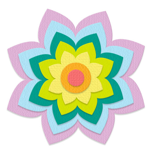 Scrapbook.com - Decorative Die Set - Nested Spring Flowers 2 Scrapbook.com - Decorative Die Set - Nested Spring Flowers