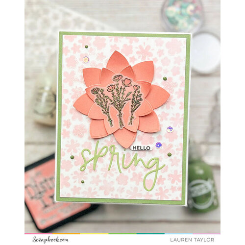 Scrapbook.com - Decorative Die Set - Nested Spring Flowers 9 Scrapbook.com - Decorative Die Set - Nested Spring Flowers