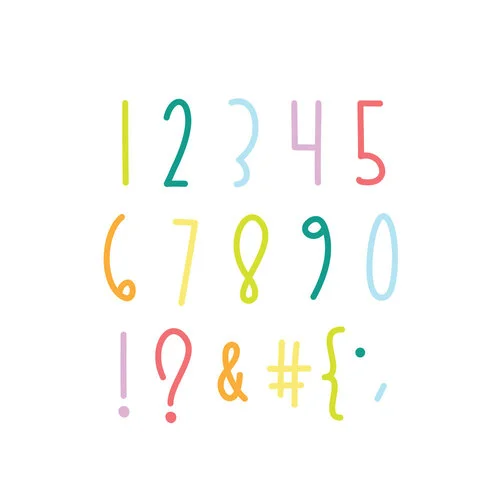 Scrapbook.com - Decorative Die Set - Alphabet and Number Bundle - Opposites Attract 3 Scrapbook.com - Decorative Die Set - Alphabet and Number Bundle - Opposites Attract