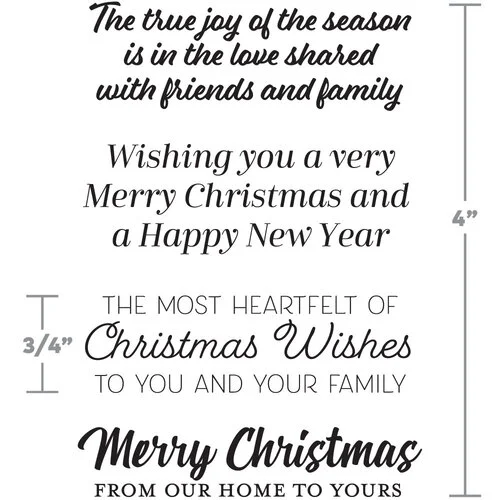 Scrapbook.com - Clear Photopolymer Stamp Set - Christmas Wishes 2 Scrapbook.com - Clear Photopolymer Stamp Set - Christmas Wishes