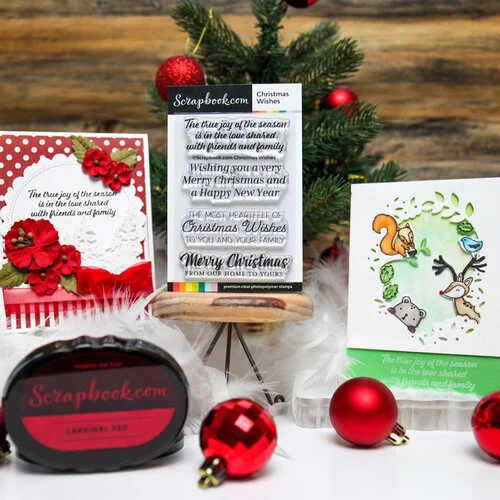 Scrapbook.com - Clear Photopolymer Stamp Set - Christmas Wishes 4 Scrapbook.com - Clear Photopolymer Stamp Set - Christmas Wishes
