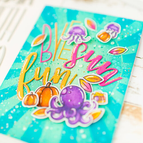 Scrapbook.com - Decorative Die Set - Summer Beach Sentiments 4 Scrapbook.com - Decorative Die Set - Summer Beach Sentiments