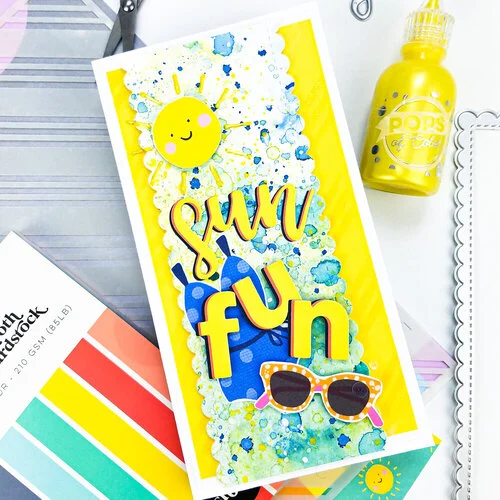 Scrapbook.com - Decorative Die Set - Summer Beach Sentiments 5 Scrapbook.com - Decorative Die Set - Summer Beach Sentiments
