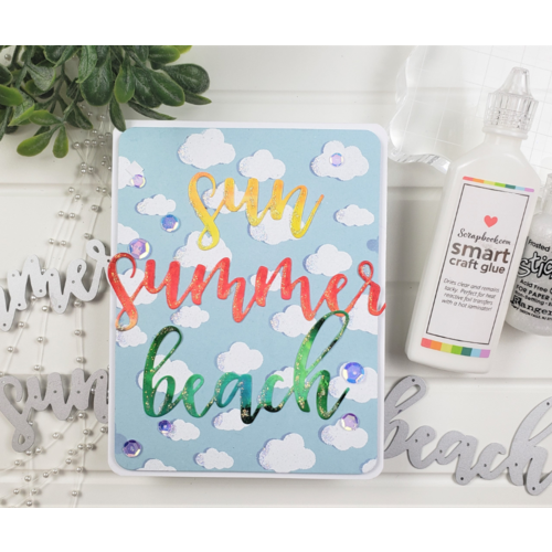 Scrapbook.com - Decorative Die Set - Summer Beach Sentiments 6 Scrapbook.com - Decorative Die Set - Summer Beach Sentiments