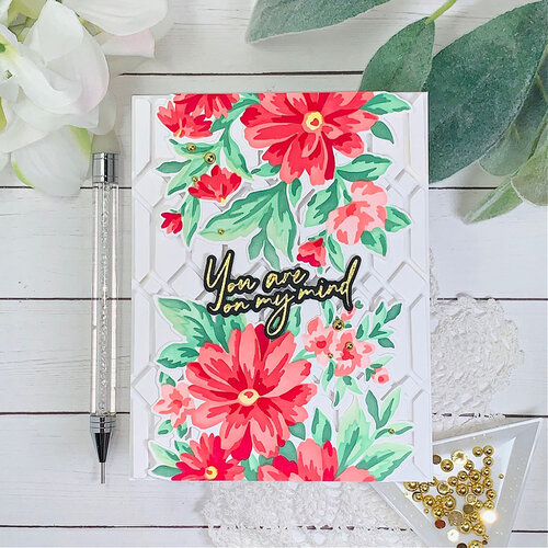 Pinkfresh Studio - Layering Stencils - Painted Daisies 6 Pinkfresh Studio - Layering Stencils - Painted Daisies