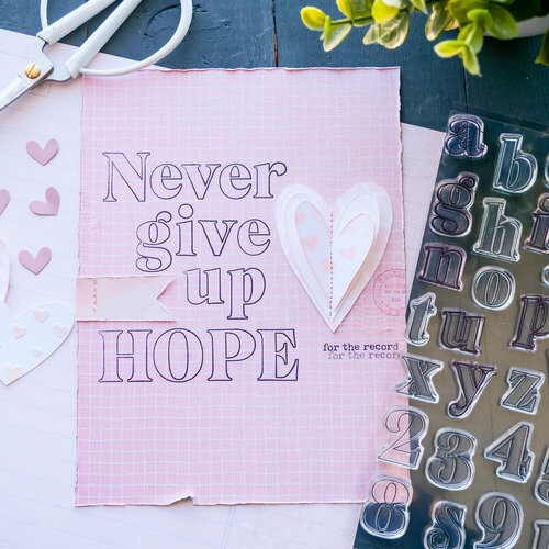 Scrapbook.com - Clear Photopolymer Stamp Set - Brooklyn Alpha Stamps - Upper and Lower