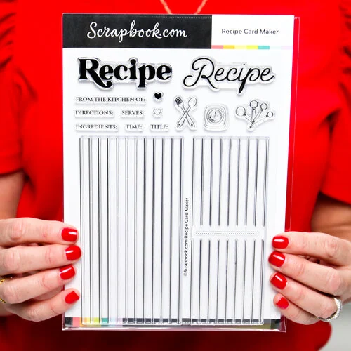 Scrapbook.com - Clear Photopolymer Stamp Set - Recipe Card Maker 2 Scrapbook.com - Clear Photopolymer Stamp Set - Recipe Card Maker