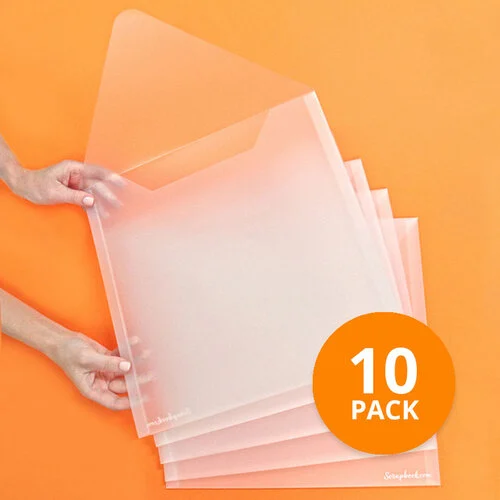 Scrapbook.com - Storage Envelopes - Plastic - 13x13 - Extra Large - 10 Pack 1 Scrapbook.com - Storage Envelopes - Plastic - 13x13 - Extra Large - 10 Pack