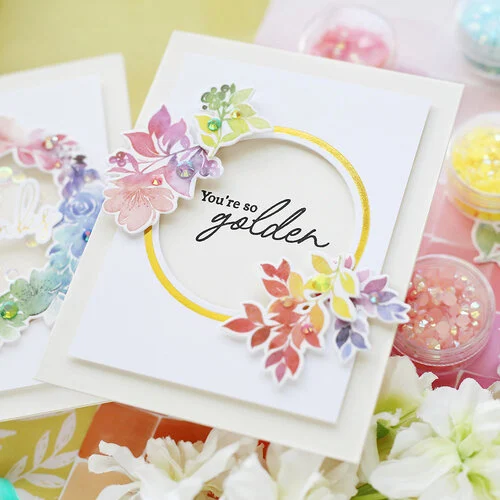 Pinkfresh Studio - Washi Tape - Rainbow Floral 4 Pinkfresh Studio - Washi Tape - Rainbow Floral