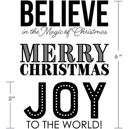 Scrapbook.com - Clear Photopolymer Stamp Set - Big and Bold Christmas Bundle