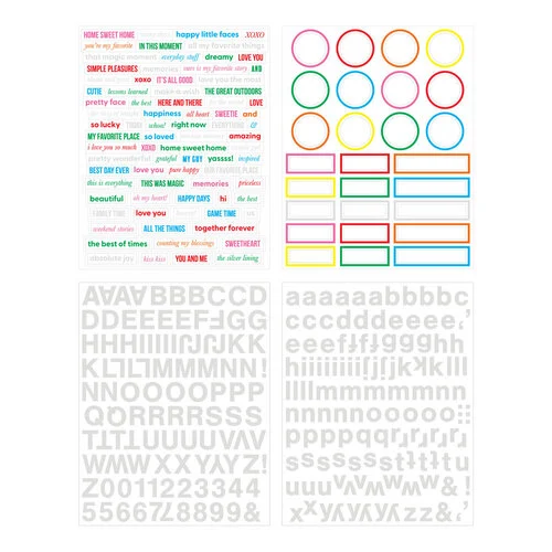 Scrapbook.com - Sticker Book - Rainbow with Holographic Silver Foil Accents 3 Scrapbook.com - Sticker Book - Rainbow with Holographic Silver Foil Accents