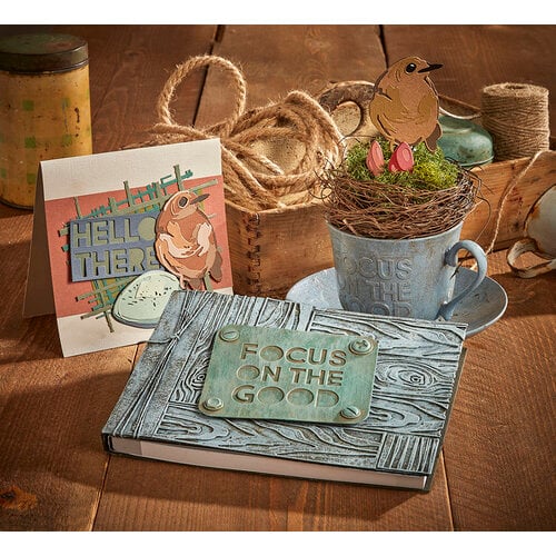 Sizzix - Tim Holtz - Thinlits Dies - Bird and Egg Colorize 6 Sizzix - Tim Holtz - Thinlits Dies - Bird and Egg Colorize