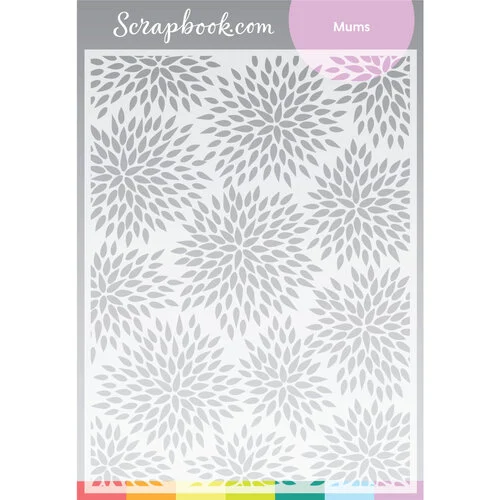 Scrapbook.com - Stencils - Mums - 6x8 1 Scrapbook.com - Stencils - Mums - 6x8
