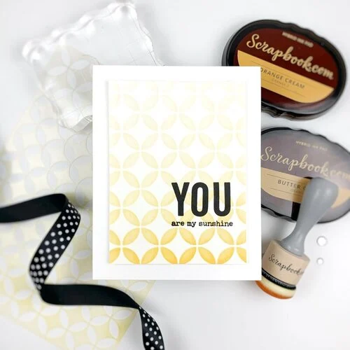 Scrapbook.com - Clear Photopolymer Stamp Set - Wordfetti - Oh So Happy