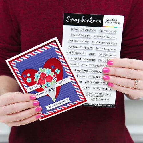 Scrapbook.com - Clear Photopolymer Stamp Set - Wordfetti Bundle