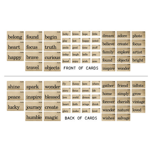 Idea-ology - Tim Holtz - Flashcards