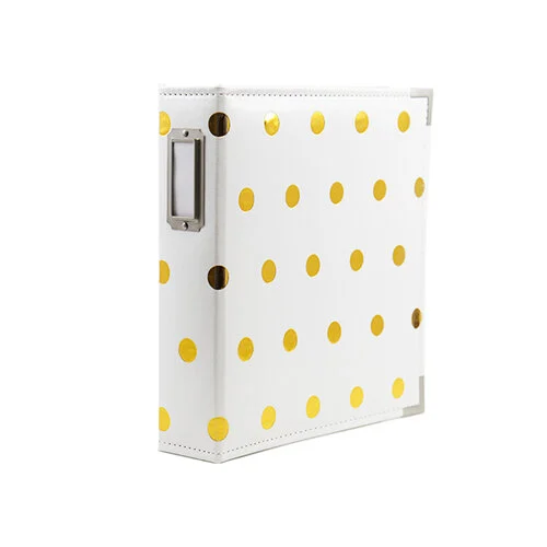 Scrapbook.com - 6x8 Album - Gold Dot 1 Scrapbook.com - 6x8 Album - Gold Dot