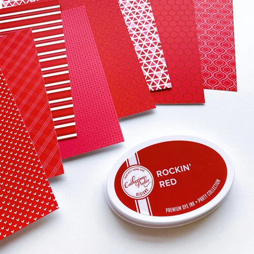 Catherine Pooler Designs - 6 x 6 Patterned Paper Pack - Rockin' Red Prints