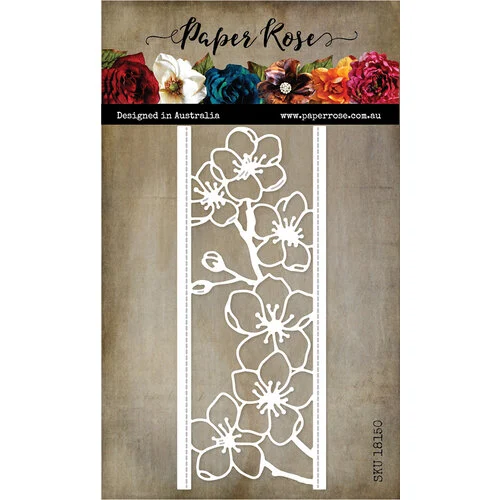 Paper Rose - Dies - Lovely Florals Blossom Border 1 Paper Rose - Dies - Lovely Florals Blossom Border