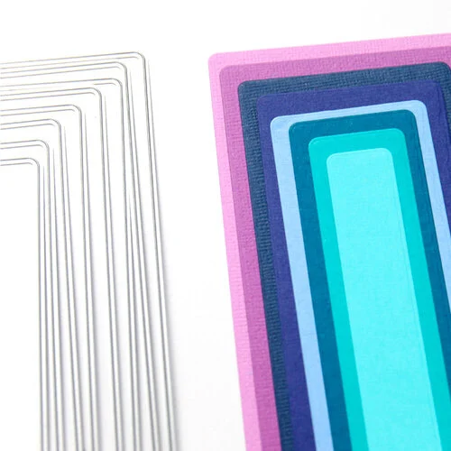 Scrapbook.com - Decorative Die Set - Nested Tall Rounded Rectangles