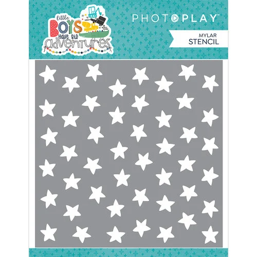 PhotoPlay - Little Boys Have Big Adventures Collection - 6 x 6 Stencils