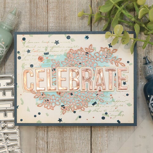 Scrapbook.com - Decorative Die Set - Card Maker Block Words 8 Scrapbook.com - Decorative Die Set - Card Maker Block Words
