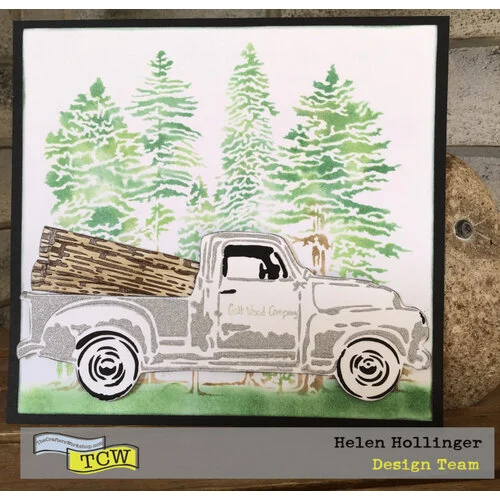 The Crafter's Workshop - 6 x 6 Stencils - Majestic Forest
