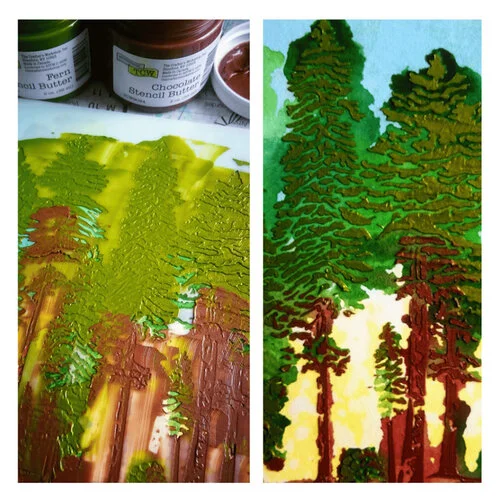 The Crafter's Workshop - 6 x 6 Stencils - Majestic Forest