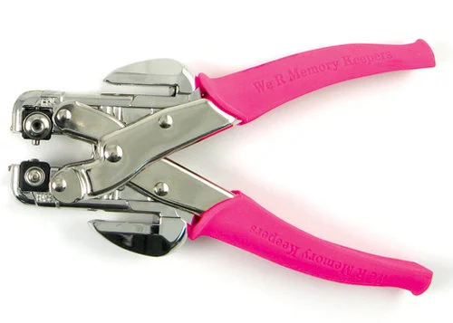 We R Makers - Crop-A-Dile and Case - Pink - Includes Crop-A-Dile, Case and 100 Eyelets 4 We R Makers - Crop-A-Dile and Case - Pink - Includes Crop-A-Dile, Case and 100 Eyelets