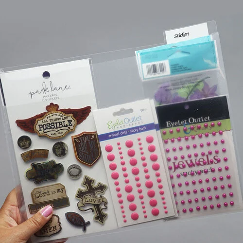 Stamp N Storage - 8.5 x 11 Paper Pocket - Long Edge Open - 15 pack