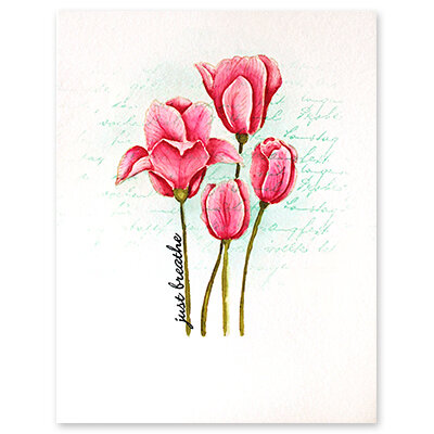Penny Black - Cling Mounted Rubber Stamps - Letter Background