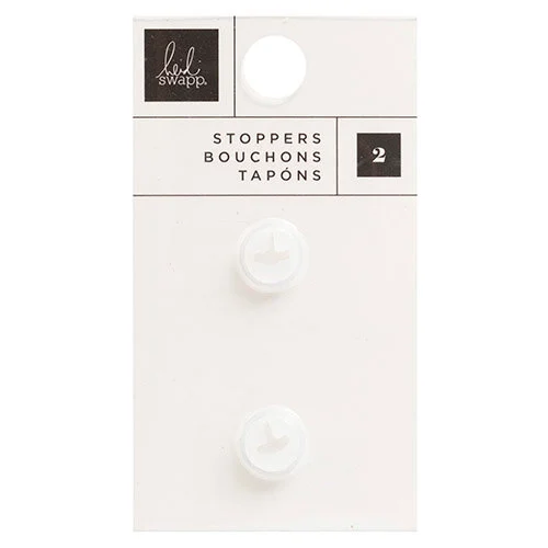 Heidi Swapp - Memorydex - Silicone Stoppers - Clear - 2 Piece
