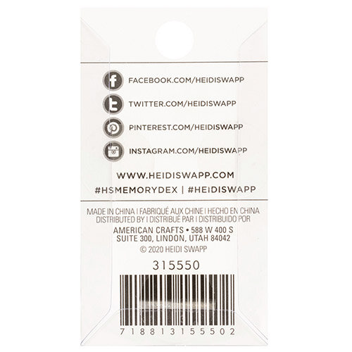 Heidi Swapp - Memorydex - Silicone Stoppers - Clear - 2 Piece