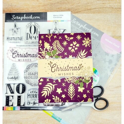 Scrapbook.com - Stencils - Winter Floral - 6x8 9 Scrapbook.com - Stencils - Winter Floral - 6x8