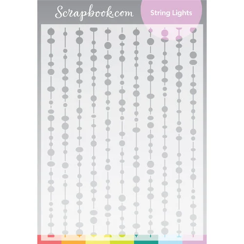 Scrapbook.com - Stencils - String Lights - 6x8 1 Scrapbook.com - Stencils - String Lights - 6x8