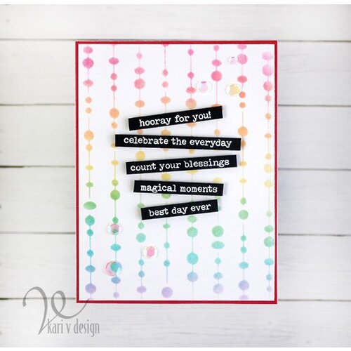 Scrapbook.com - Stencils - String Lights - 6x8 6 Scrapbook.com - Stencils - String Lights - 6x8