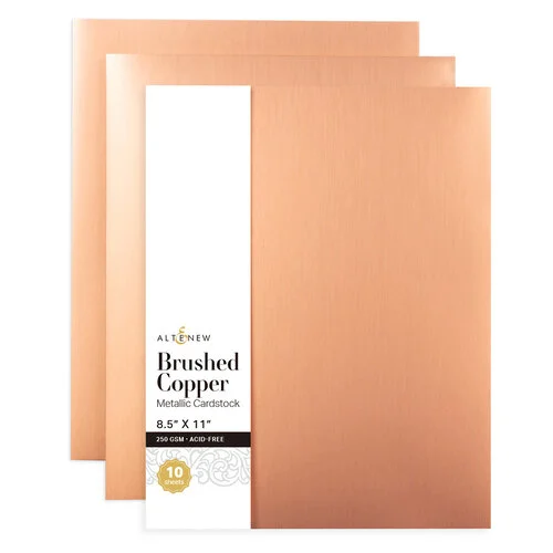 Altenew - Metallic Cardstock - 10 Pack - Brushed Copper 1 Altenew - Metallic Cardstock - 10 Pack - Brushed Copper