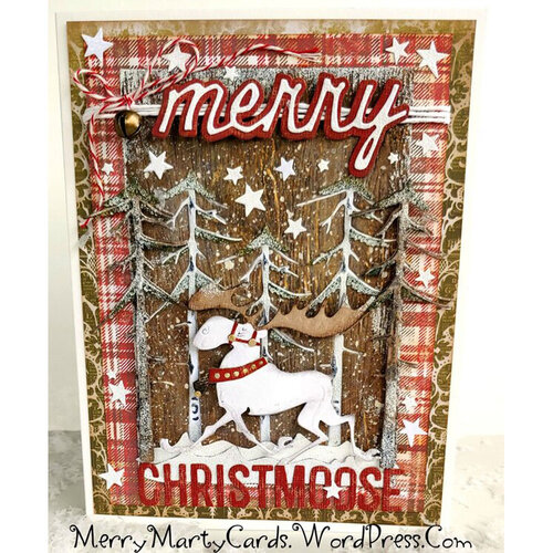 Sizzix - Tim Holtz - Alterations Collection - Thinlits Dies - Vault Merry Moose 4 Sizzix - Tim Holtz - Alterations Collection - Thinlits Dies - Vault Merry Moose