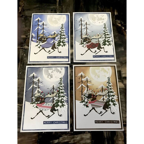 Sizzix - Tim Holtz - Alterations Collection - Thinlits Dies - Vault Merry Moose 5 Sizzix - Tim Holtz - Alterations Collection - Thinlits Dies - Vault Merry Moose