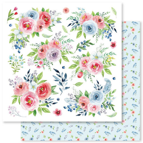 Paper Rose - 12 x 12 Collection Pack - Bluebird Song