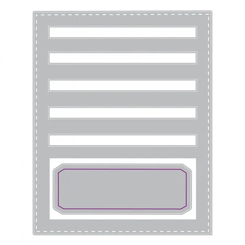 Sizzix - Tim Holtz - Alterations Collection - Thinlits Dies - Stitched Slots 3 Sizzix - Tim Holtz - Alterations Collection - Thinlits Dies - Stitched Slots