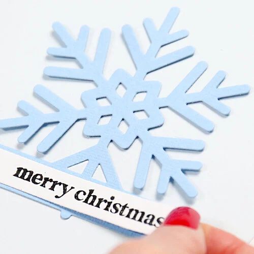 Scrapbook.com - Clear Photopolymer Stamp Set - Merry Sentiments
