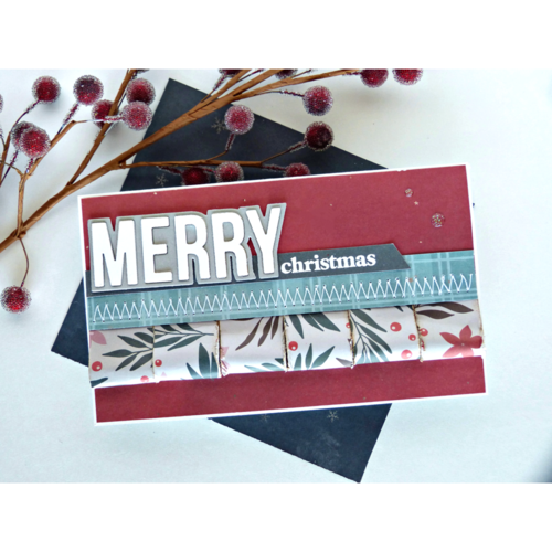Scrapbook.com - Clear Photopolymer Stamp Set - Merry Sentiments