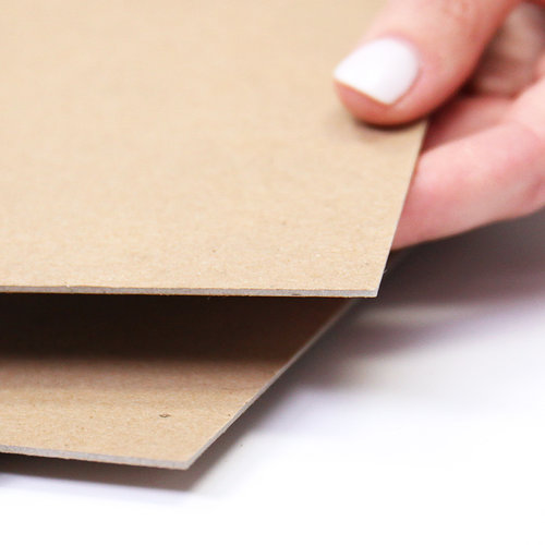 Scrapbook.com - 12 x 12 Chipboard - 1X Heavy - 52pt - Natural - One Sheet